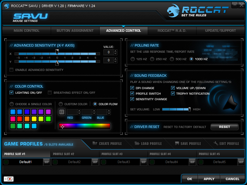 Savu Driver Software Advanced Control